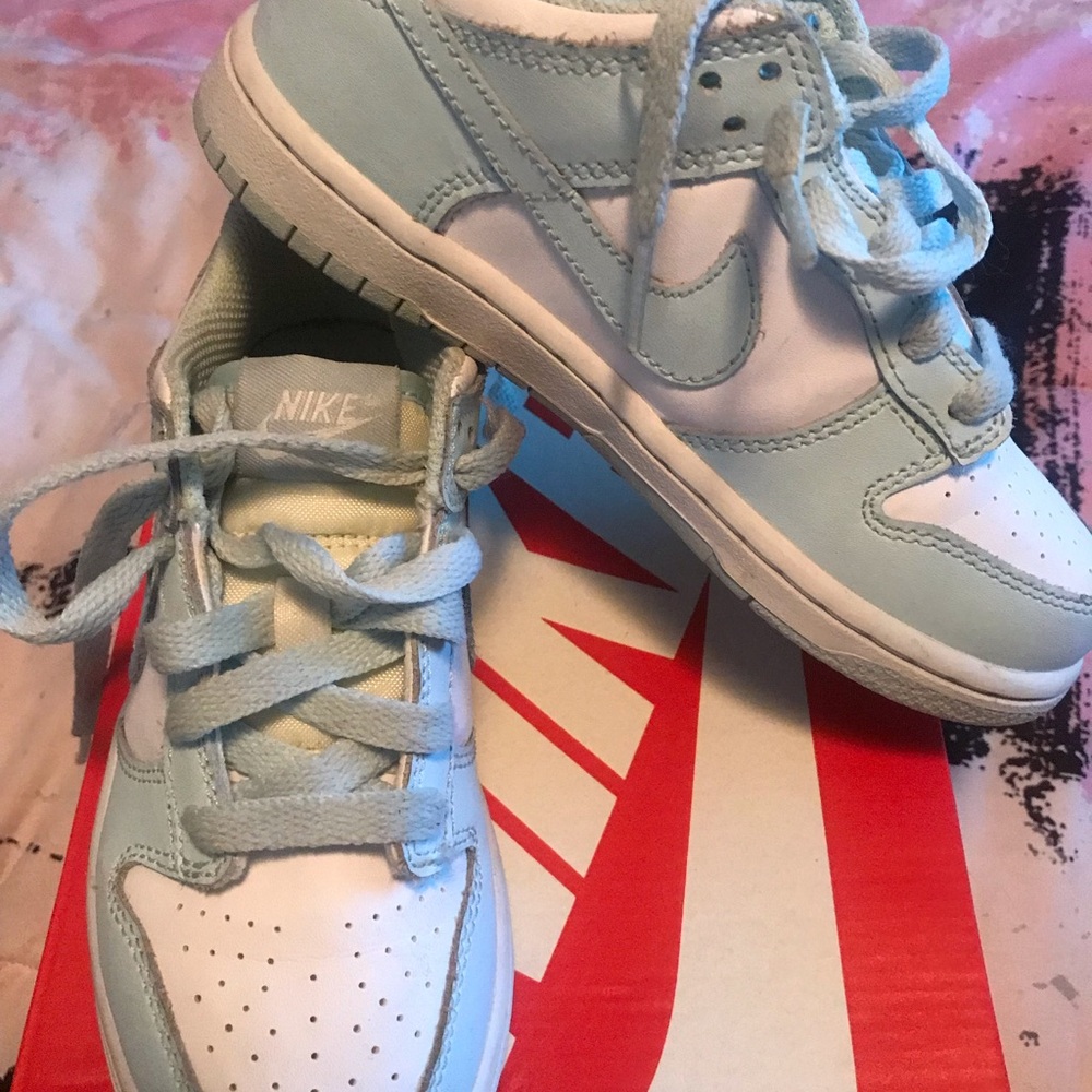 Nike Kids Blue and White Sneakers